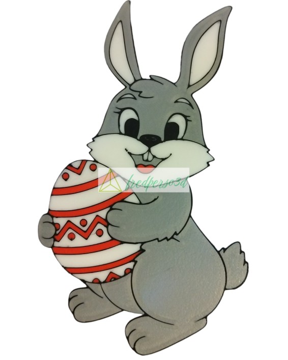 impression 3d de lapin de paques avec oeuf