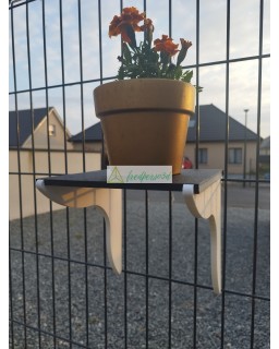 Étagères à fleurs pour clôtures à panneaux / clôtures en treilli