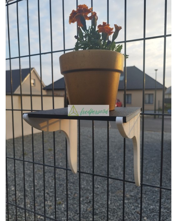 Étagères à fleurs pour clôtures à panneaux / clôtures en treilli